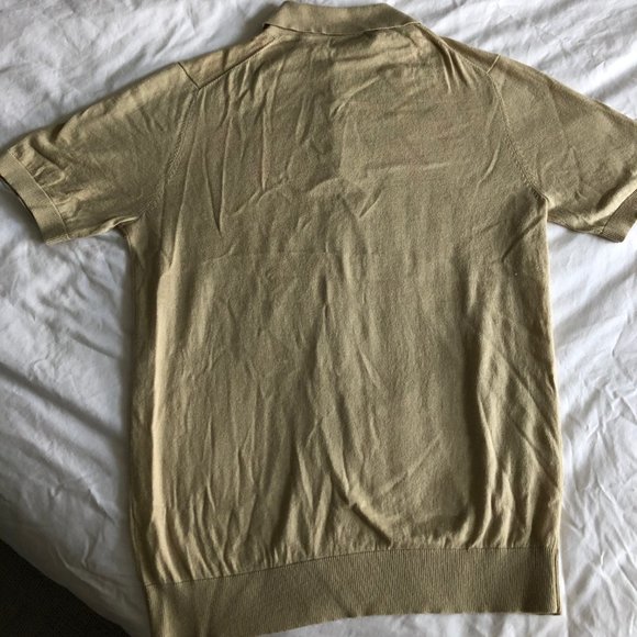 Cashmere Silk Cotton Men Polo Shirt - Picture 2 of 4